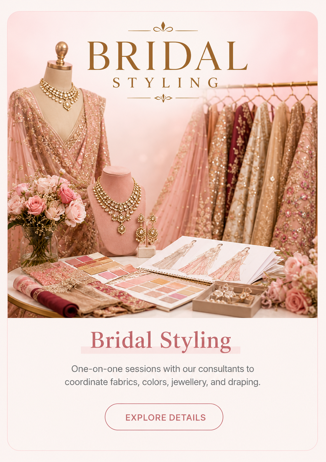 Bridal styling consultation